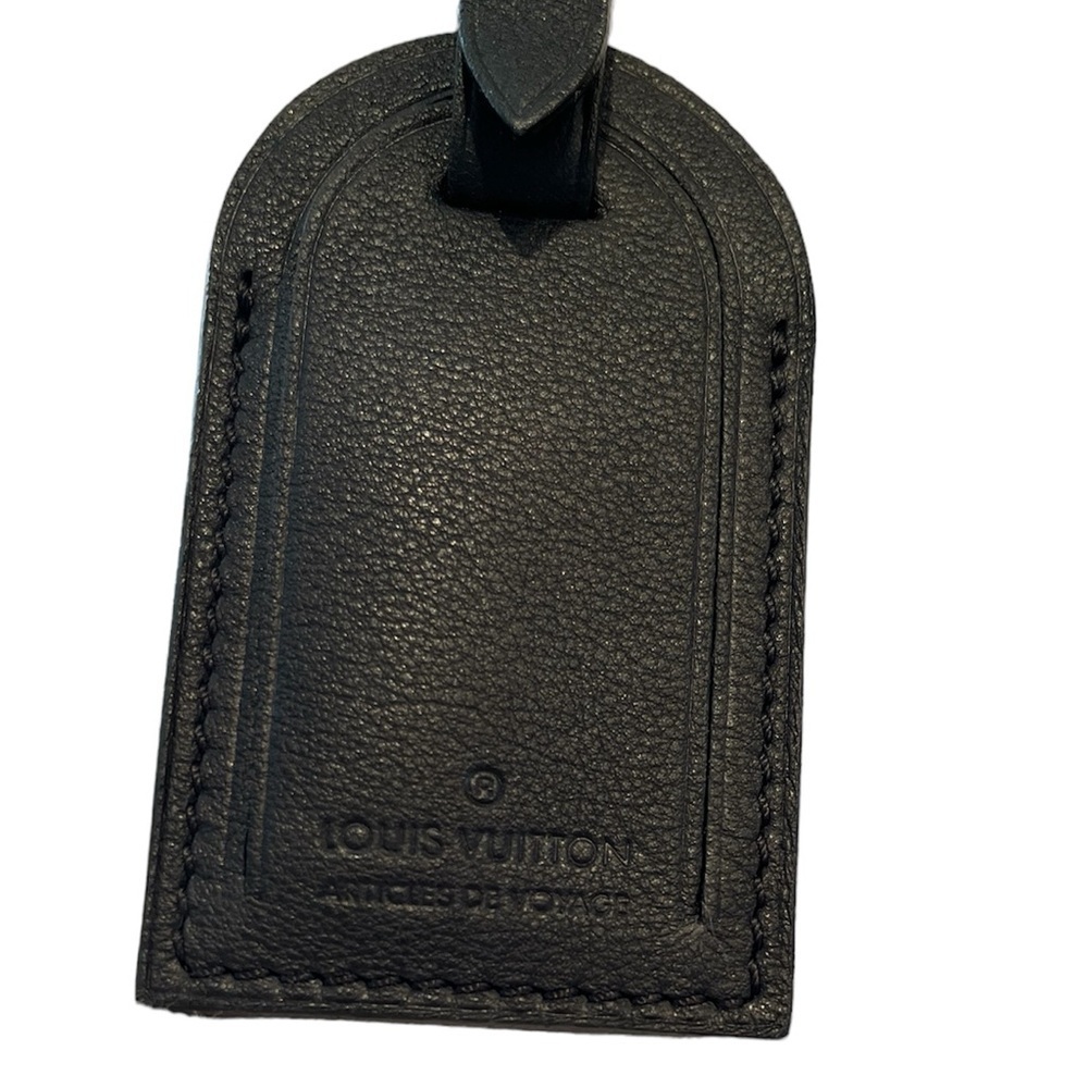 Rare Louis Vuitton Taiga Luggage Tag Poignant Black Articles de Voyage - Picture 9 of 10